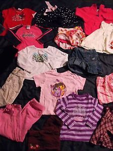 Baby Girl Clothes Size 4T Shirts Pants Skirts Coat Poncho 17 Items Lot 8