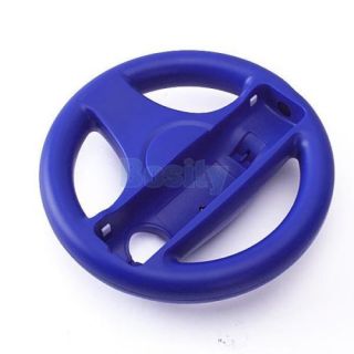 4X Racing Game Steering Wheel for Nintendo Wii Remote Controller Color Blue