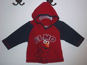 Sesame Street Elmo Toddler Boys Hoodie Shirt Size 18 Months Clothes