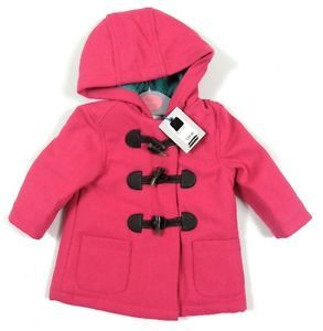 EX John Lewis Girls Pink Cerise Toggle Duffle Zip Jacket Coat BNWT ★RRP £34 00★