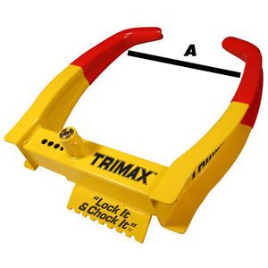 Trimax Auto Trailer ATV UTV Motorcycle Clamp Boot Wheel Tire Chock Lock Small