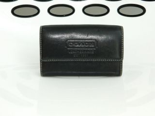 Coach Black Leather Vintage Wallet Coin Change Purse
