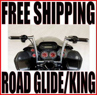 Paul Yaffe Chrome 16 Monkey Bars Bar Handlebars Harley Road Glide King FLTR FLHR