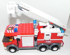 Lego City Town Fire Fire Truck No Box No Instructions No Minifigs Parts