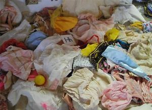 Huge Lot Antique Vintage Baby Doll Clothes Dresses Over 100 Pieces 6 Pounds