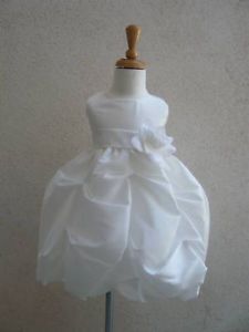 New Ivory Easter Baby Infant Pageant Party Flower Girl Dress 6 12 18 24 Months