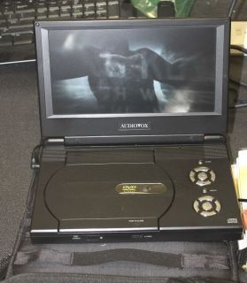Portable DVD Player 9" Auto Car Audiovox D1929B Bag and Accessories Used Works