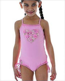 100 Authentic Toddler Girls One Piece Floral Tankini Pink Swimsuits 2T 4T