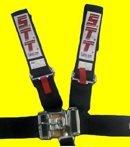 New Black 5 Point Harness Racing Safety Seat Belt Latch Link SFI 16 1 2013 Date