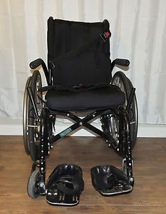 Quickie LXI Ultralight Folding Wheelchair High Strength Light Weight Black 16"