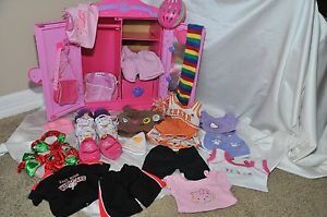 A Wonderful Lot of Girl Build A Bear Clothes Shoes Accessories and Closet