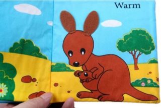 New Selling Kids Children Words Animals Learning Developmental Cloth Book C186 N