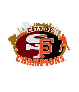 San Francisco City Of Champions Golden State Warrios 49ers Giants T Shirt -  Growkoc