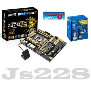 Asus Motherboard Z87 Deluxe Dual Intel Core i5 Processor i5 4430 Combo Set