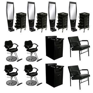 Beauty Salon Equipment Styling Chair Station Trolley Shampoo Cabinet Bowl DP 40