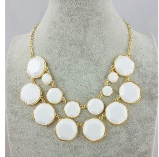 New Arrive Hot Selling Fashion Round Resin Bib Necklace A1652A