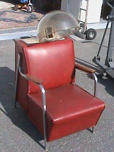 Vintage Hair Dryer Salon Chair Realistic Siesta Jet Air Dry
