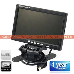 7 inch Rearview Front Monitor DVD HD Wide Screen LCD Video Input Car Monitor