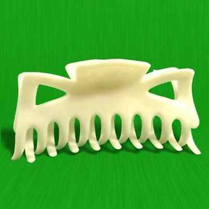 Hair Claw Clip Large 4½" Butterfly Jaw Clamp Fashion Accessory Ivory 1865