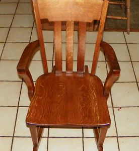 Solid Quartersawn Oak Mission Rocker Rocking Chair R48