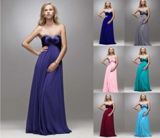 Prom Ball Gown Bridesmaid Evening Party Long Dress Stock Size 6 8 10 12 14 16