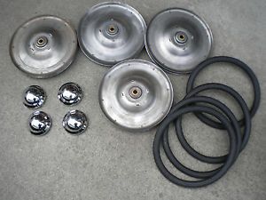 Skippy Pedal Car Wheels Tires and Hubcaps