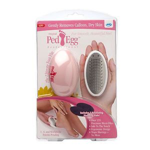Ped Egg Foot Feet Toes Skin File Kit Set Emery Buffing Pads Remove Clean