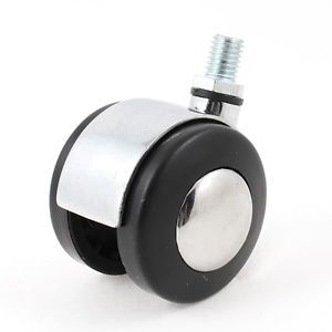 Silver Tone Metal Struture 50mm Plastic Wheel Caster for Office Chair