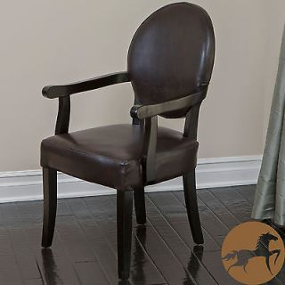 Christopher Knight Home Henley Brown Bonded Leather Arm Chair
