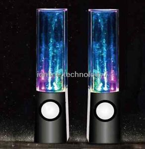 Water Fountain Speakers Dancing LED Lights Laptop Computer  Pod Audio Sound