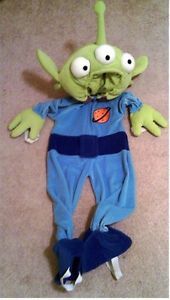 Toy Story 3 Alien Deluxe  Halloween Costume Toddler Child Size 2T