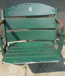 Antique Vintage Wooden Wrigley Field Seat Chair Chicago Cubs Stadium Seat