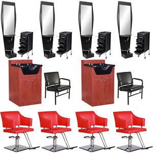 Beauty Salon Equipment Styling Station Chair Trolley Shampoo Bowl Package EB 65