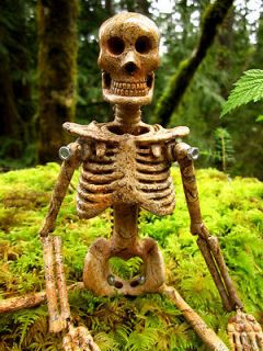 Completely Hand Carved Picture Jasper Human Skeleton Bone Crystal Skull