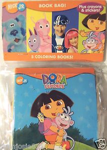 Download Dora The Exporer Mini Coloring Book Set Crayons And Stickers On Popscreen