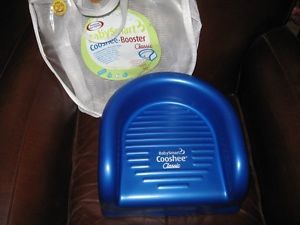 Blue Babysmart Cooshee Classic Booster Foam Baby Seat Chair Cooshie w Carry Bag