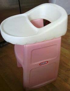Little Tikes Soft Pink Doll High Chair Child Size 24" High