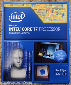 Intel Core i7 4770K Haswell 3 5GHz Unlocked Quad Core Retail Box New 0735858259880