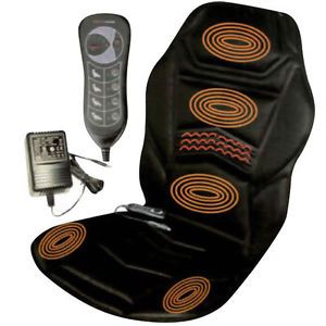 Heated Back Seat Padded Massage Cushion Chair Car Massage Seat Cover Van Relax