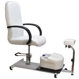 Hydraulic Pedicure Station Chair Salon Spa Equipment w Foot Bath Leg Rest
