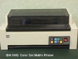 Vintage IBM 5182 Color Dot Matrix Printer in Working Condition Parallel Input