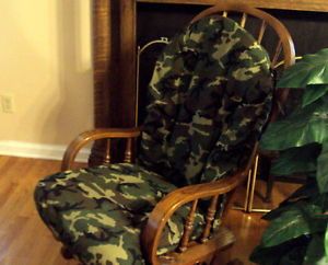 Slipcovers Glider Rocking Chair 4YOUR Cushions Duck Dynasty Camo Camouflage