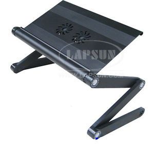 Notebook Stand Laptop Desk Bed Tray Cooling Fan USB Hub