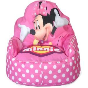 Disney Minnie Mouse Pink Bean Bag Chair Girls Seat Preschool Toddler Gift Kids