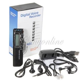 LCD 8GB 650Hr USB Digital Audio Activated Voice Recorder Dictaphone  Player