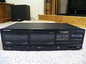 Pioneer Stereo Home Dual Cassette Deck CT 1280WR Double Tape Recorder  Synchro