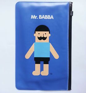 Passport Holder Travel Document Organizer Lovely Character Mr Babba Blue