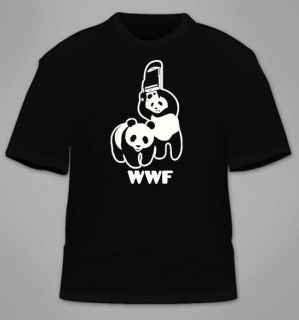 WWF Panda T Shirt Funny WWE Chair Wildlife Foundation Cool Humor Retro s 3XL