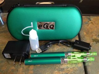 Ego T CE4 1100mAh 2X Double Dual Kit Vaporizer Vape Pen Charger New Green Ego
