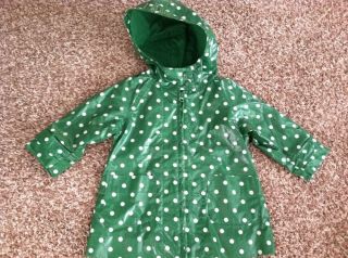 Baby Gap Girls Spring Hooded Coat Polka Dot 18 24 Months